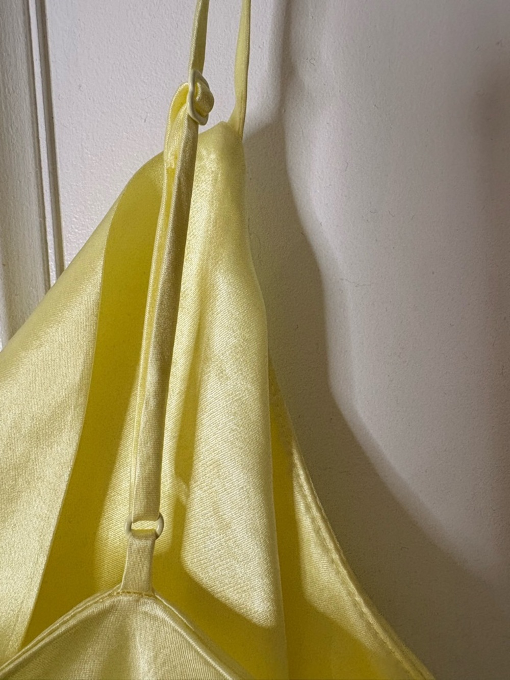 BABATON Light yellow Satin-like Slip Dress – Lightweight Bias-Cut Slip - Picture 8 of 10